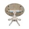 International Concepts Round 42 in Rd Dual Drop Leaf Pedestal Table, 30.3 inH, Unfinished, Ready to Finish, 42 in W, 42 in L K-42DPT-11B - alternate 10